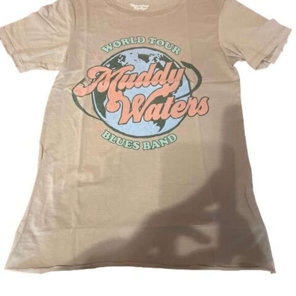 Muddy Waters Blues Band‎ World Tour Recycled Karma women T-Shirt Medium - Picture 1 of 7